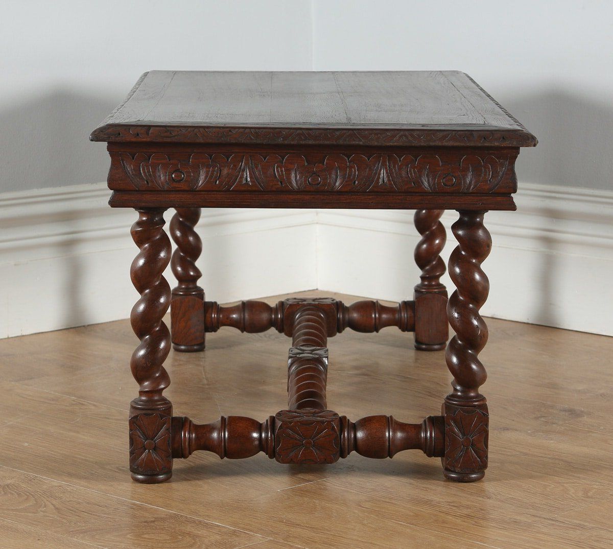 Newest Antiqued Gold Rectangular Coffee Tables Within Antique French Carved Oak Rectangular Coffee Table (circa (View 16 of 20)