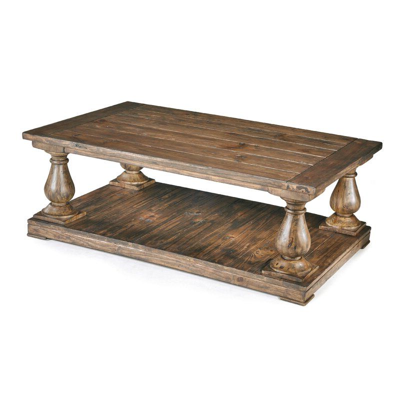 Newest Espresso Wood Storage Coffee Tables In Laurel Foundry Modern Farmhouse Kristy Solid Wood Solid (View 10 of 20)