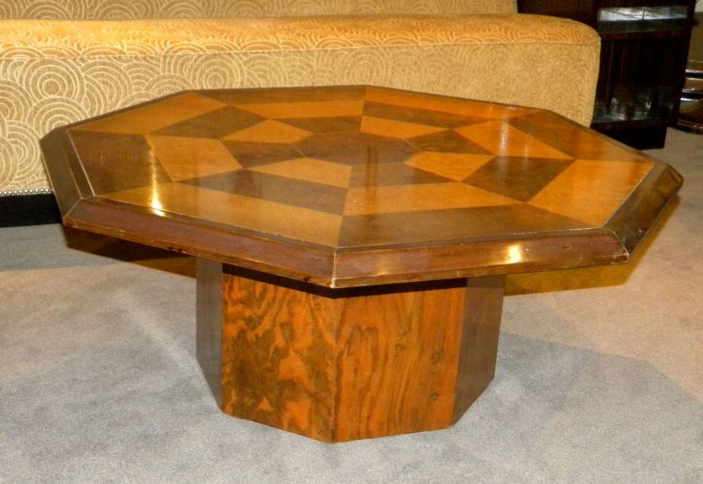 Original Two Tone Octagon Coffee Table For Sale At 1stdibs With Well Known Octagon Coffee Tables (Gallery 5 of 20)