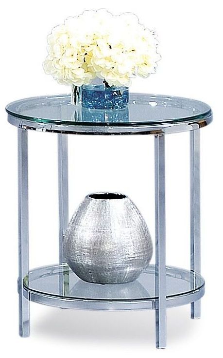 Patinoire Polished Chrome Round End Table – 1stopbedrooms. In Most Recent Polished Chrome Round Cocktail Tables (Gallery 7 of 20)