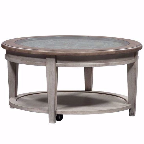 Piazza Antique White Round Cocktail Table With Preferred Barnside Round Cocktail Tables (View 9 of 20)