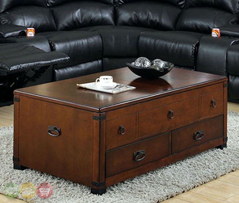 Pine Hurst Cherry Accent Tables With 3 Drawer Coffee Table Intended For 2019 3 Piece Shelf Coffee Tables (View 14 of 20)