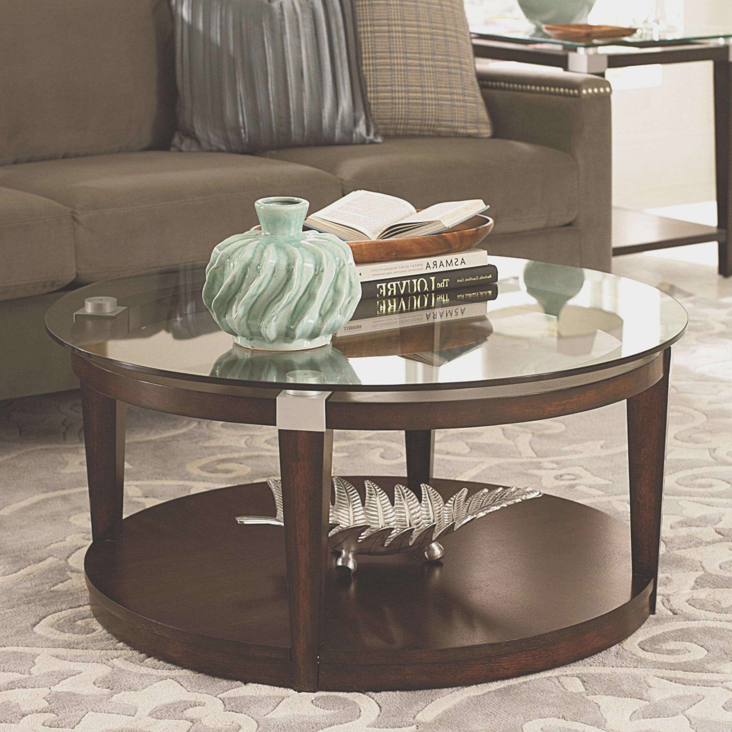 Popular Black Round Glass Top Cocktail Tables Regarding 14 Round Coffee Table Decor Ideas Gallery (Gallery 1 of 20)