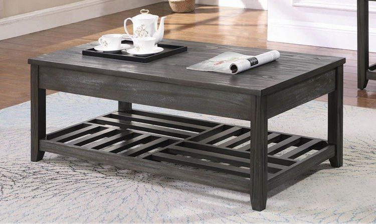 [%popular Gray Driftwood Storage Coffee Tables Within Rustic Grey Lift Top Coffee Table [722288] – $279.00|rustic Grey Lift Top Coffee Table [722288] – $ (View 3 of 20)