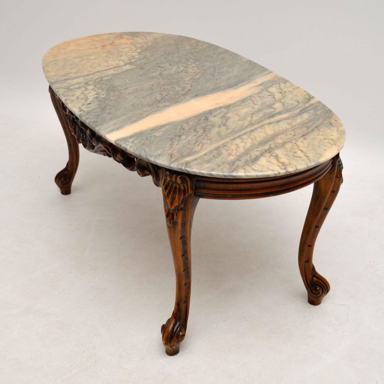 Popular Marble Top Coffee Tables For Antique French Style Marble Top Coffee Table – Marylebone (View 2 of 20)