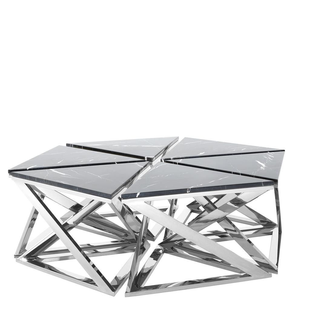 Popular Silver Stainless Steel Coffee Tables Regarding Eichholtz Galaxy Coffee Table – Polished Stainless Steel (Gallery 15 of 20)