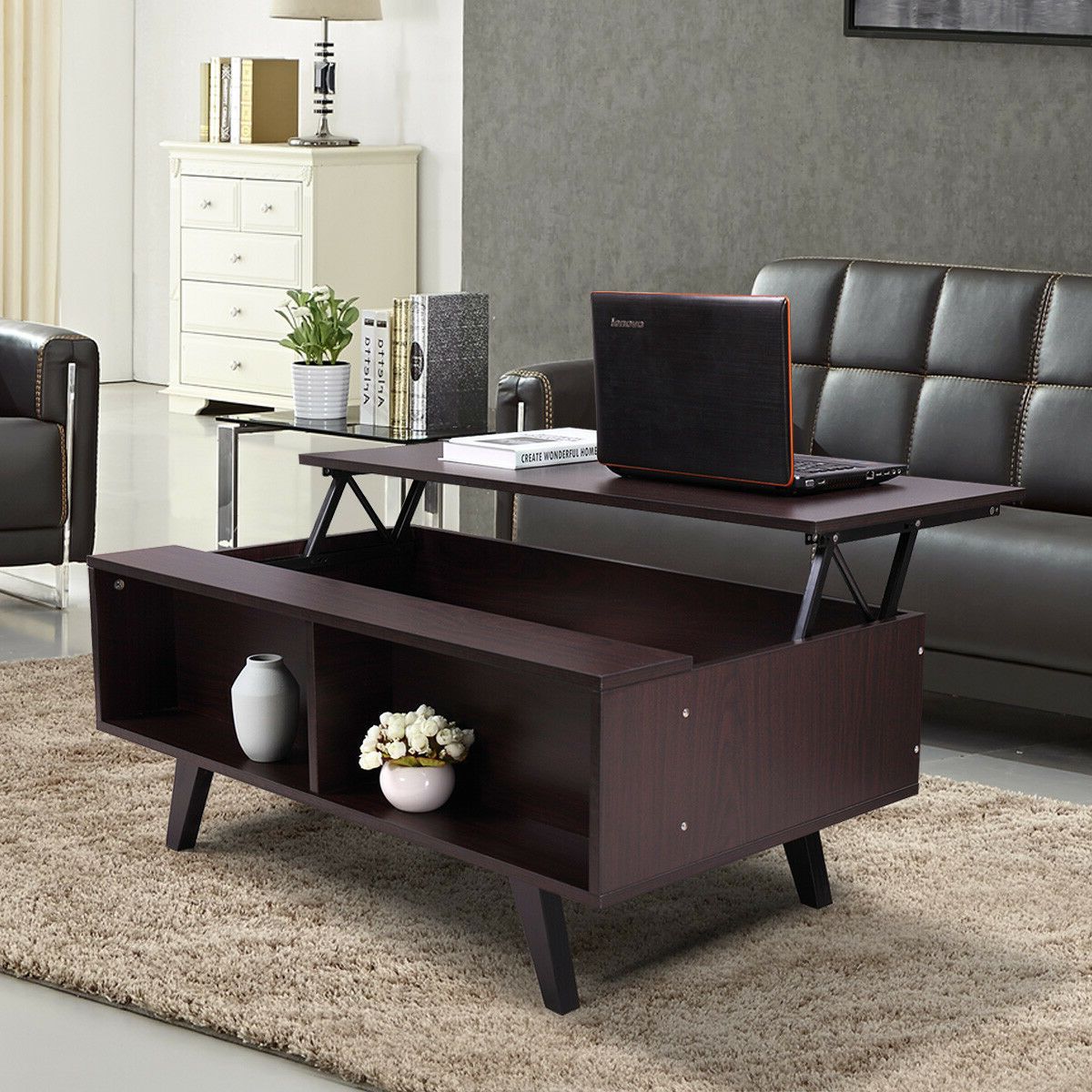 Preferred Espresso Wood Trunk Cocktail Tables With Lowestbest Lift Top Coffee Table, Wood Coffee Table (View 12 of 20)