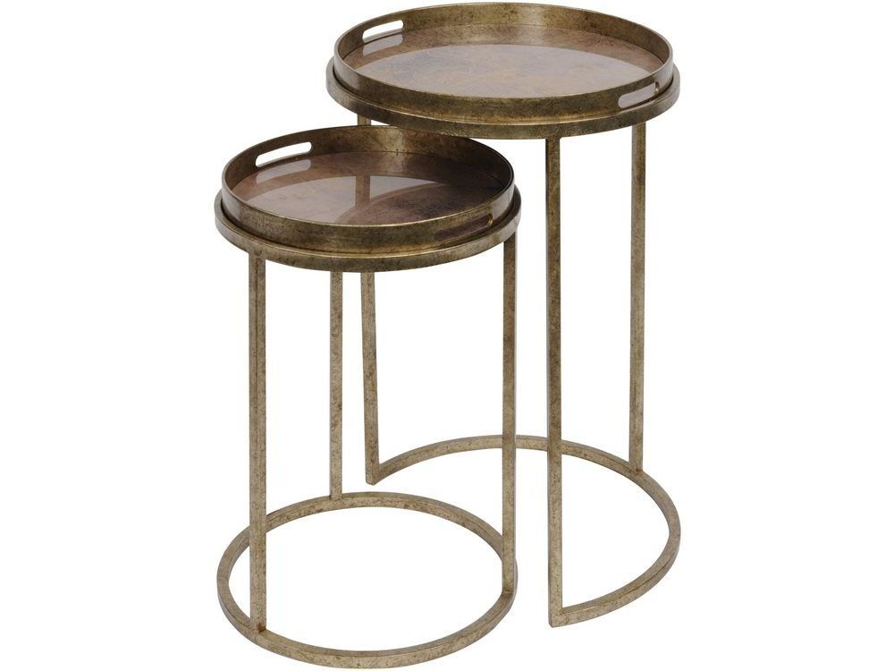 Recent Antique Gold Nesting Coffee Tables With Regard To Antique Gold Round Nesting Tables (View 18 of 20)