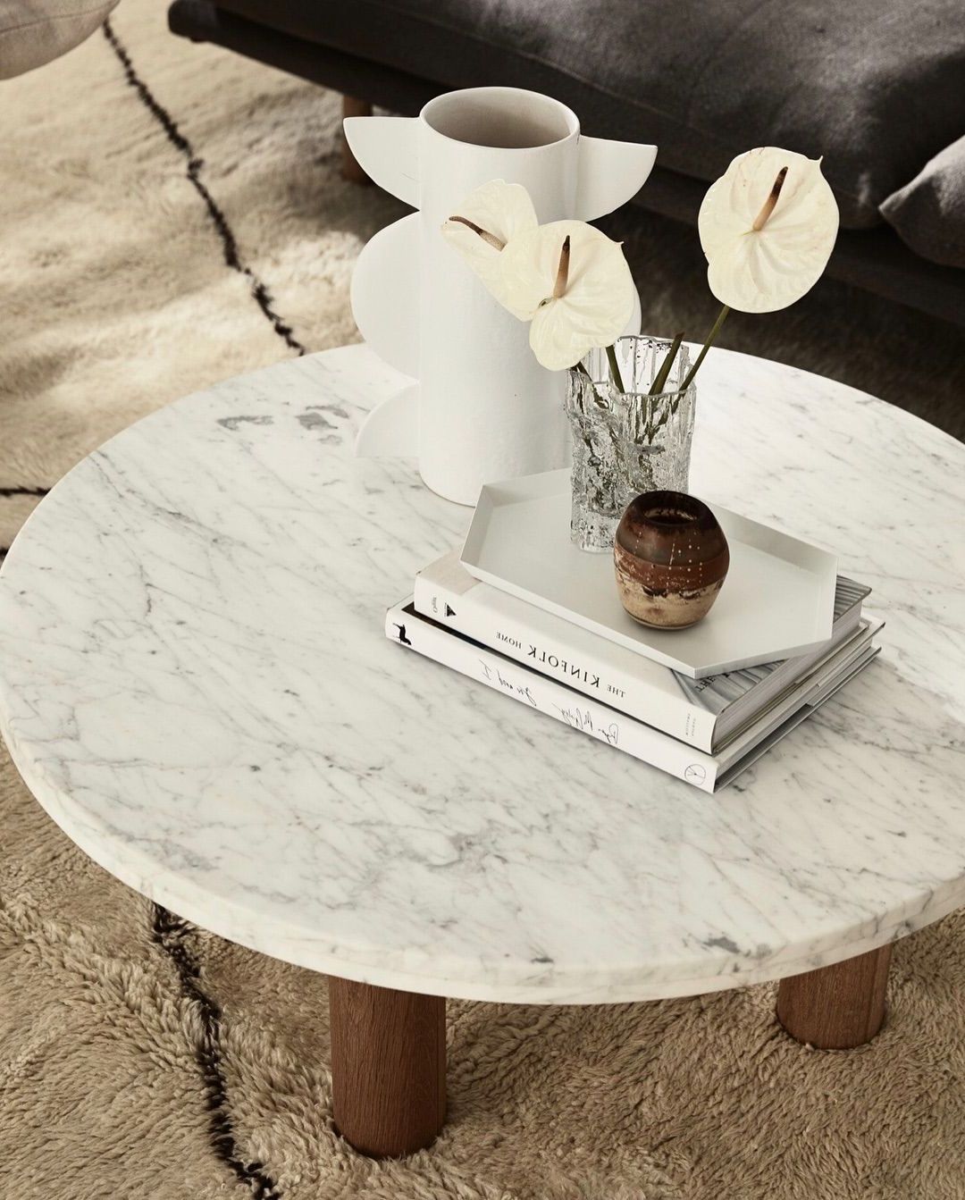 Recent Honey Oak And Marble Coffee Tables Throughout Chub. Carrara Marble & Solid Oak (View 8 of 20)