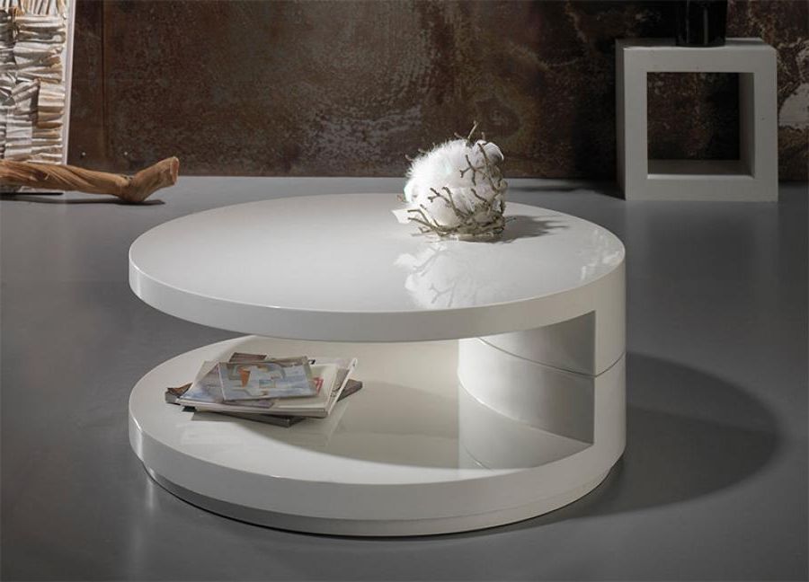 Recent White Gloss And Maple Cream Coffee Tables Within White High Gloss Coffee Table With Storage Ideas (View 13 of 20)