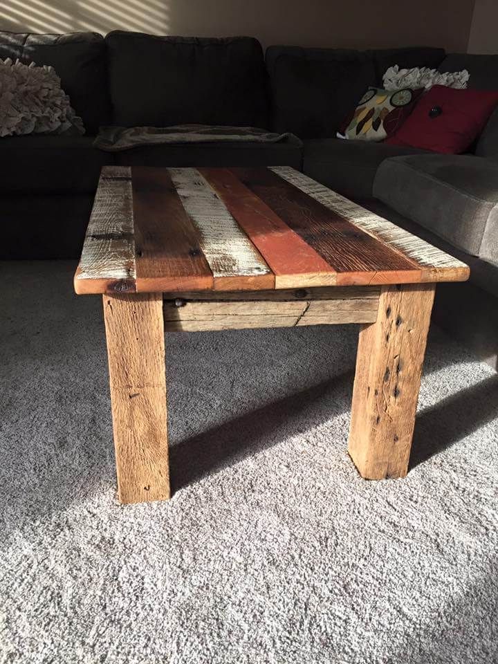 Reclaimed Barn Wood Coffee Table – Diy & Crafts With Latest Barnwood Coffee Tables (View 10 of 20)