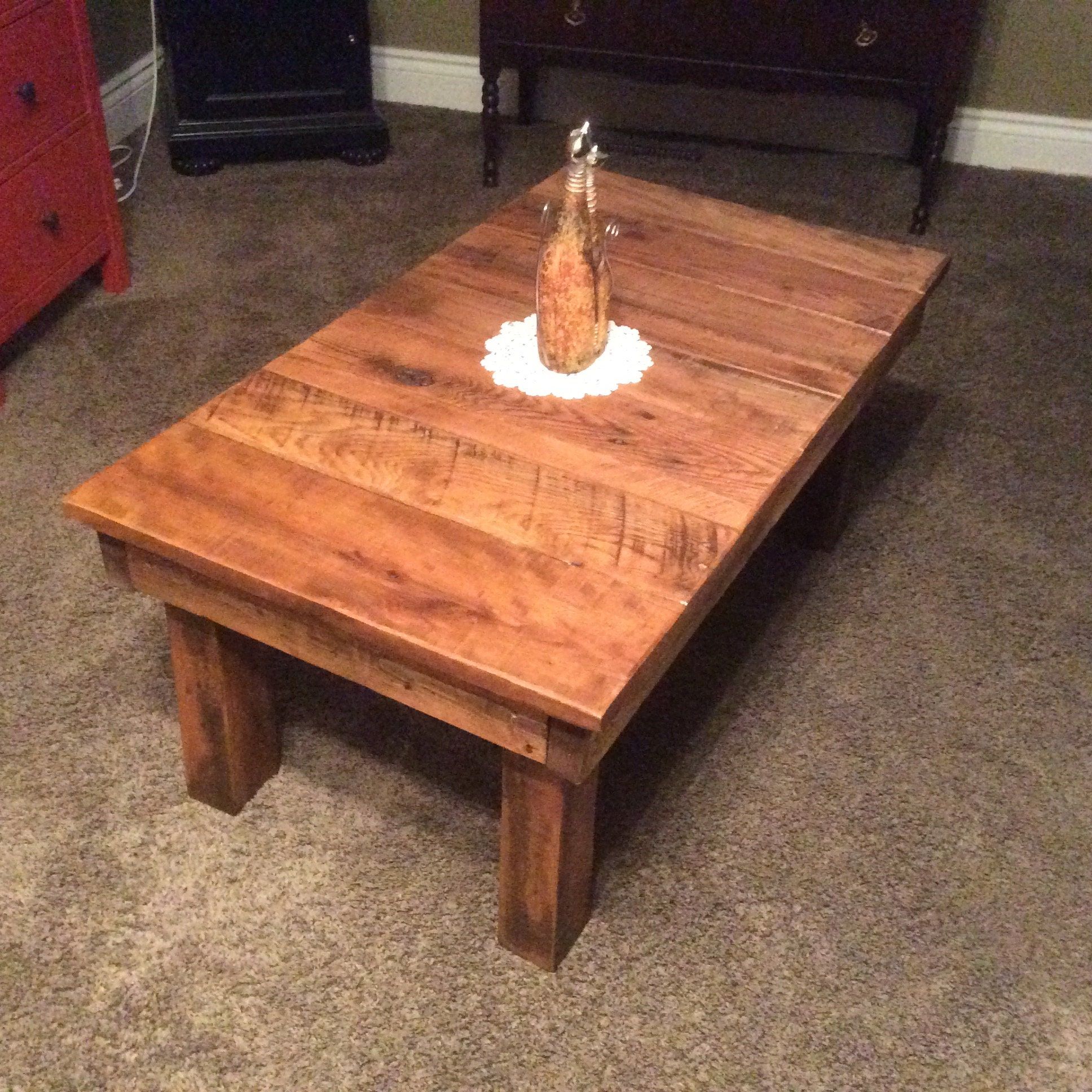 Reclaimed Wood Rustic Coffee Table With Most Popular Barnwood Coffee Tables (View 4 of 20)