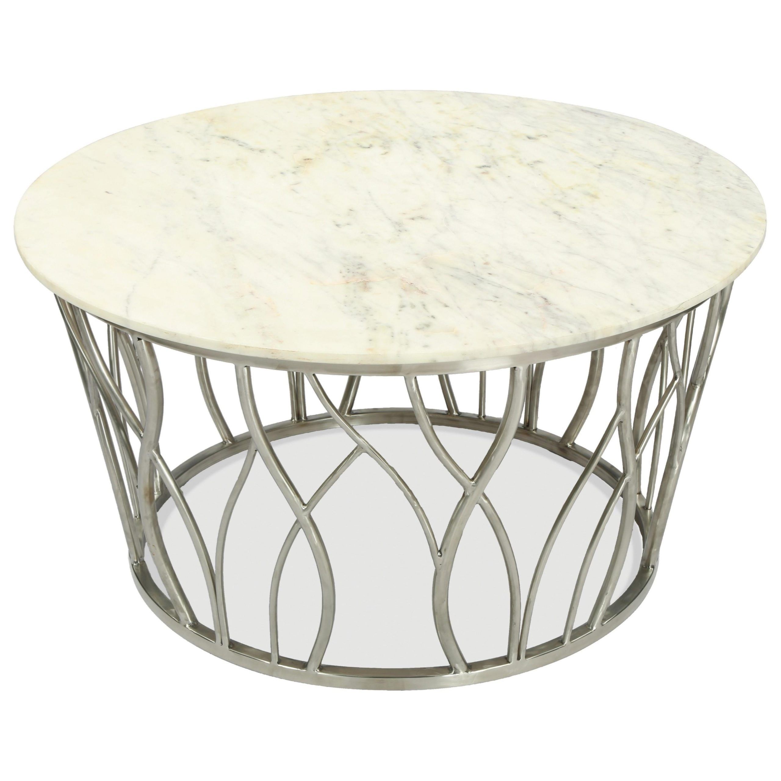 Riverside Furniture Ulysses 53702 Transitional Round Throughout Preferred Marble Top Coffee Tables (View 12 of 20)