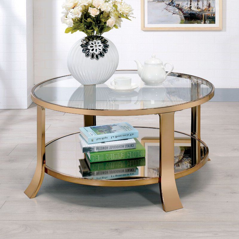 Rosdorf Park Marion Coffee Table With Storage & Reviews With Regard To Latest Open Storage Coffee Tables (View 14 of 20)
