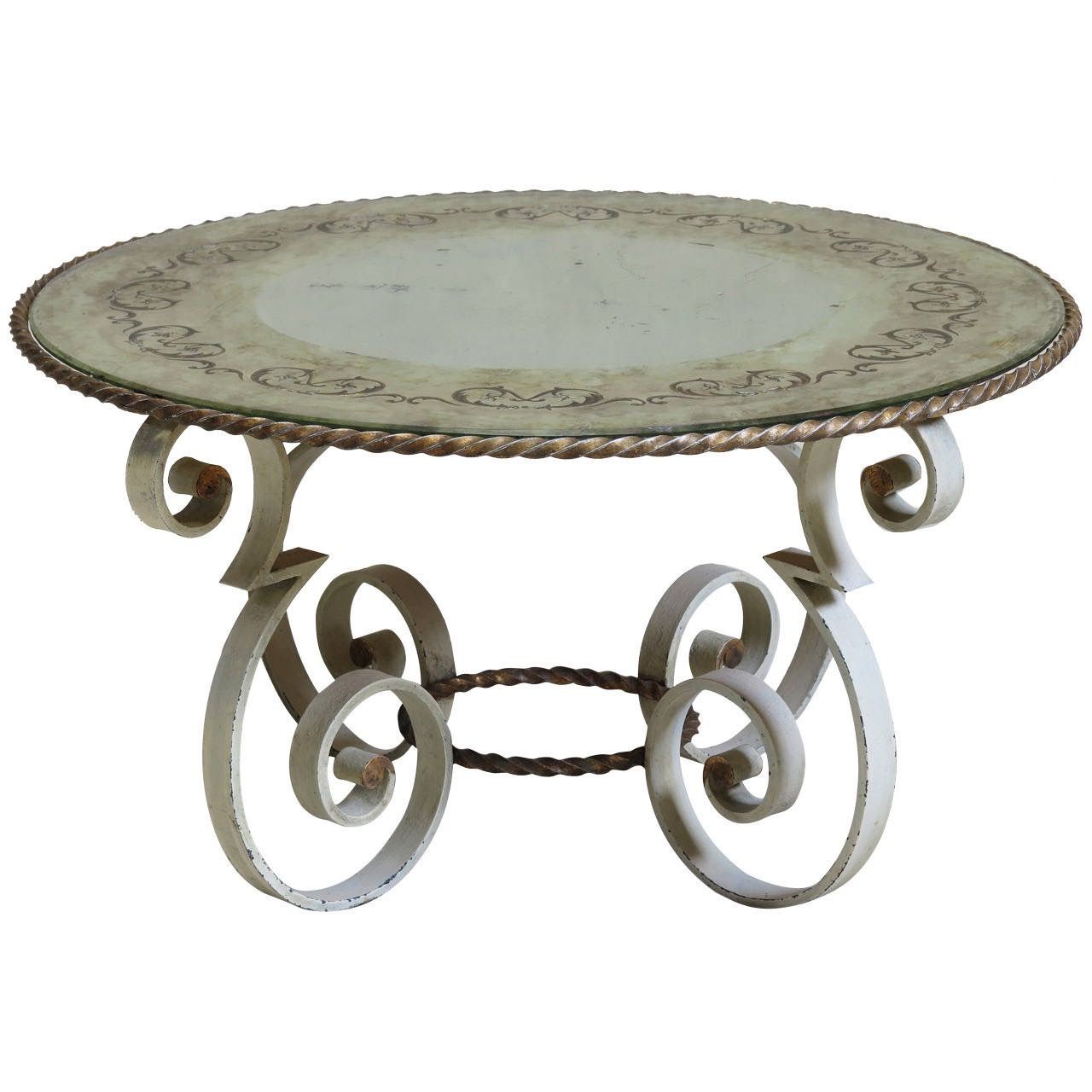 Round Wrought Iron Coffee Table • Display Cabinet Throughout Latest Round Iron Coffee Tables (View 5 of 20)