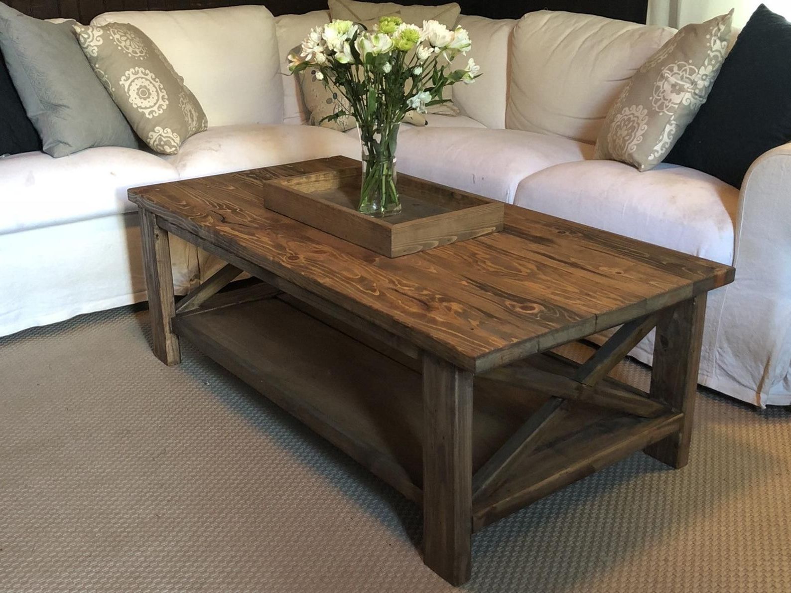Rustic Farmhouse Style Coffee Table (Gallery 6 of 20)