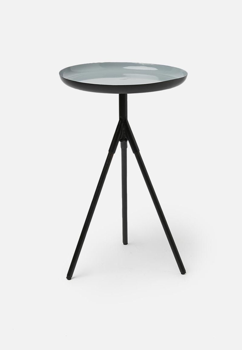 Sam Tri Side Table – Matte Black/grey Sixth Floor Coffee With Regard To Well Known Matte Black Coffee Tables (View 13 of 20)