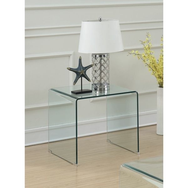Shop Contemporary Clear Acrylic End Table – 22" X 22" X 22 With Regard To Famous Gold And Clear Acrylic Side Tables (Gallery 15 of 20)