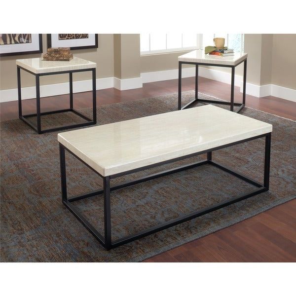 Shop Faux Marble Coffee Table (set Of 3) – Free Shipping Within Well Known Faux Marble Coffee Tables (Gallery 19 of 20)
