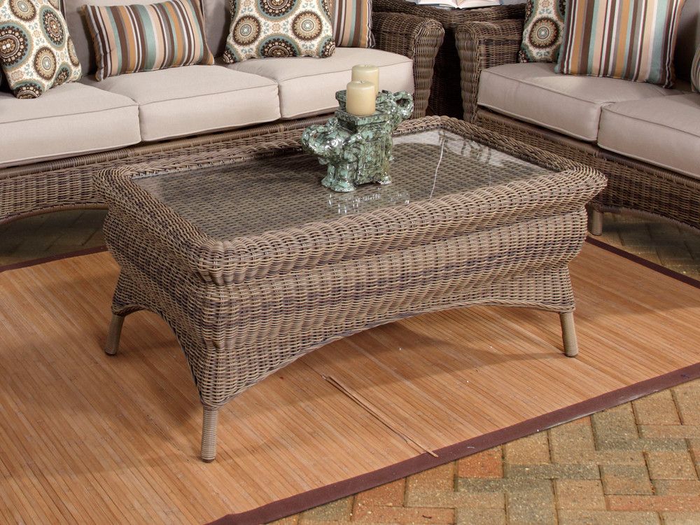 South Sea Rattan Provence Wicker Coffee Table – Wicker In Most Popular Wicker Coffee Tables (Gallery 7 of 20)