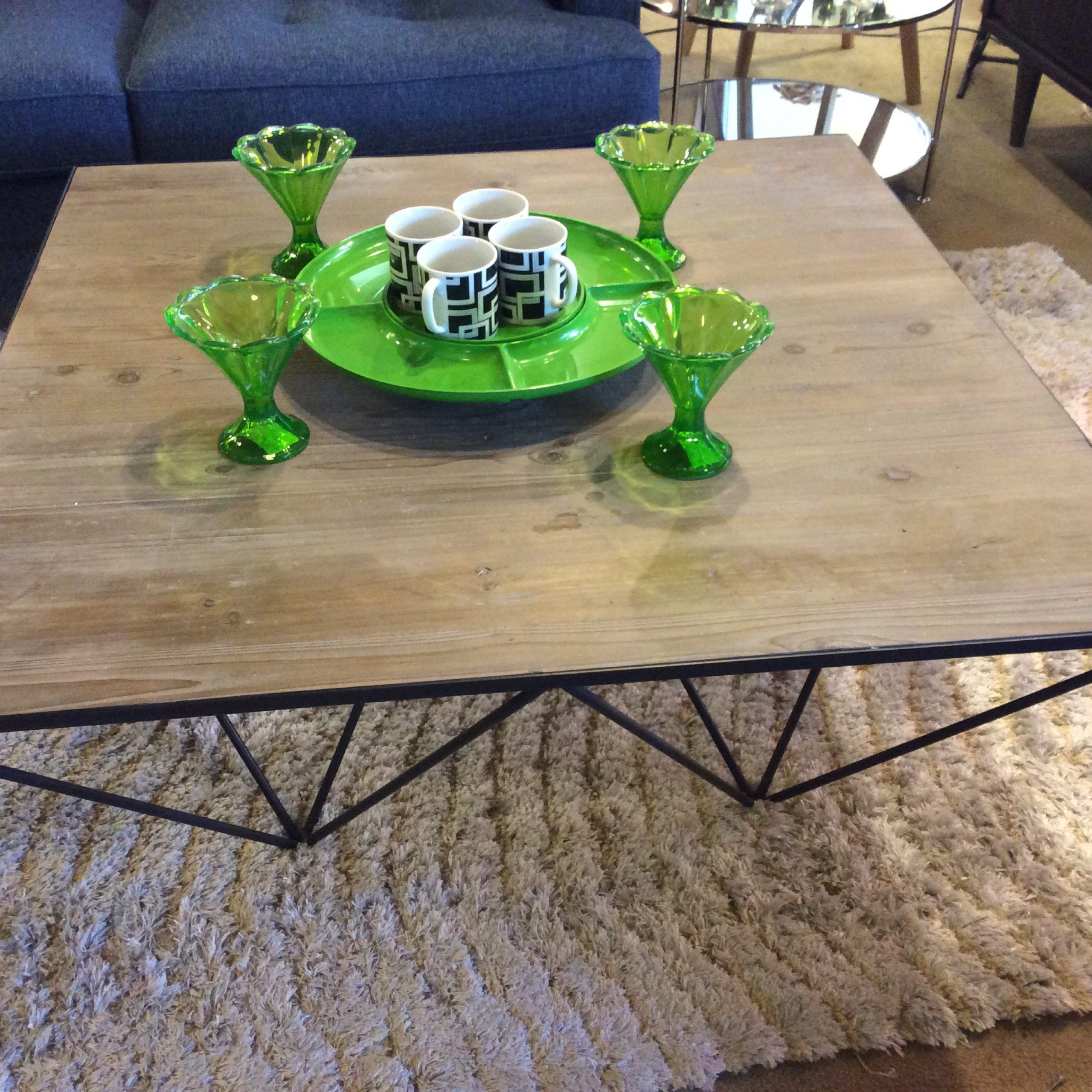 Square Mod Washed Coffee Table Sold – Ballard Consignment Within Preferred Oceanside White Washed Coffee Tables (Gallery 5 of 20)