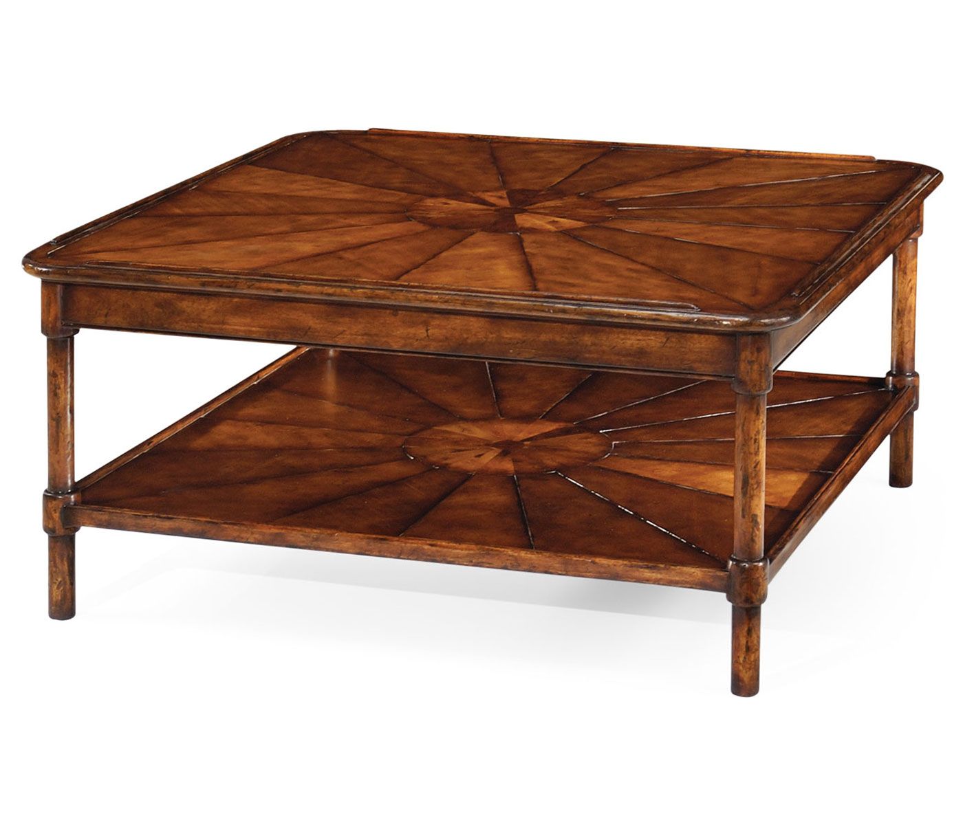 Square Rustic Walnut Coffee Table For Most Current Hand Finished Walnut Coffee Tables (View 8 of 20)