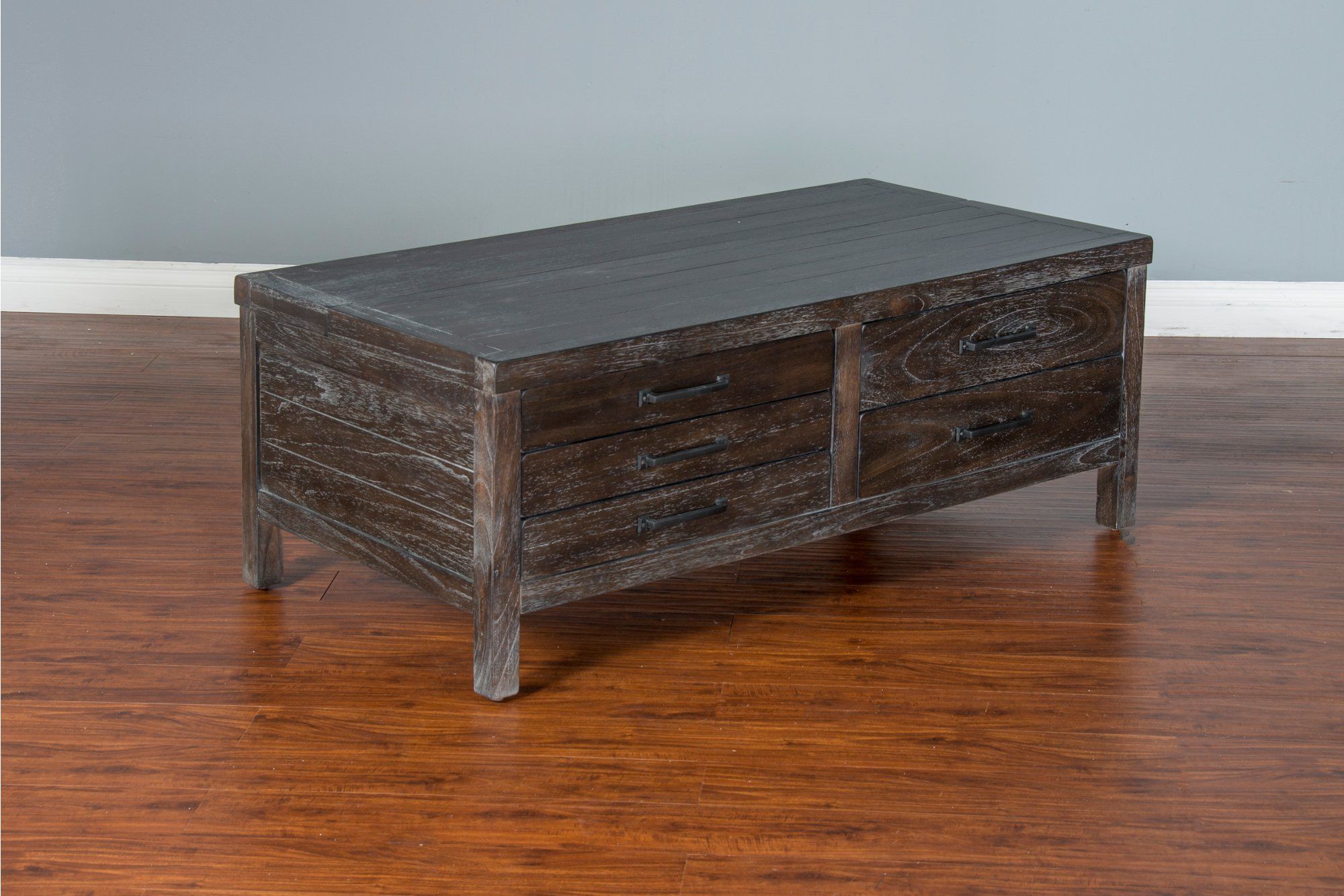 Sunny Designs Rustic Dark Brown Coffee Table – Dundee From Regarding Trendy Rustic Bronze Patina Coffee Tables (View 17 of 20)