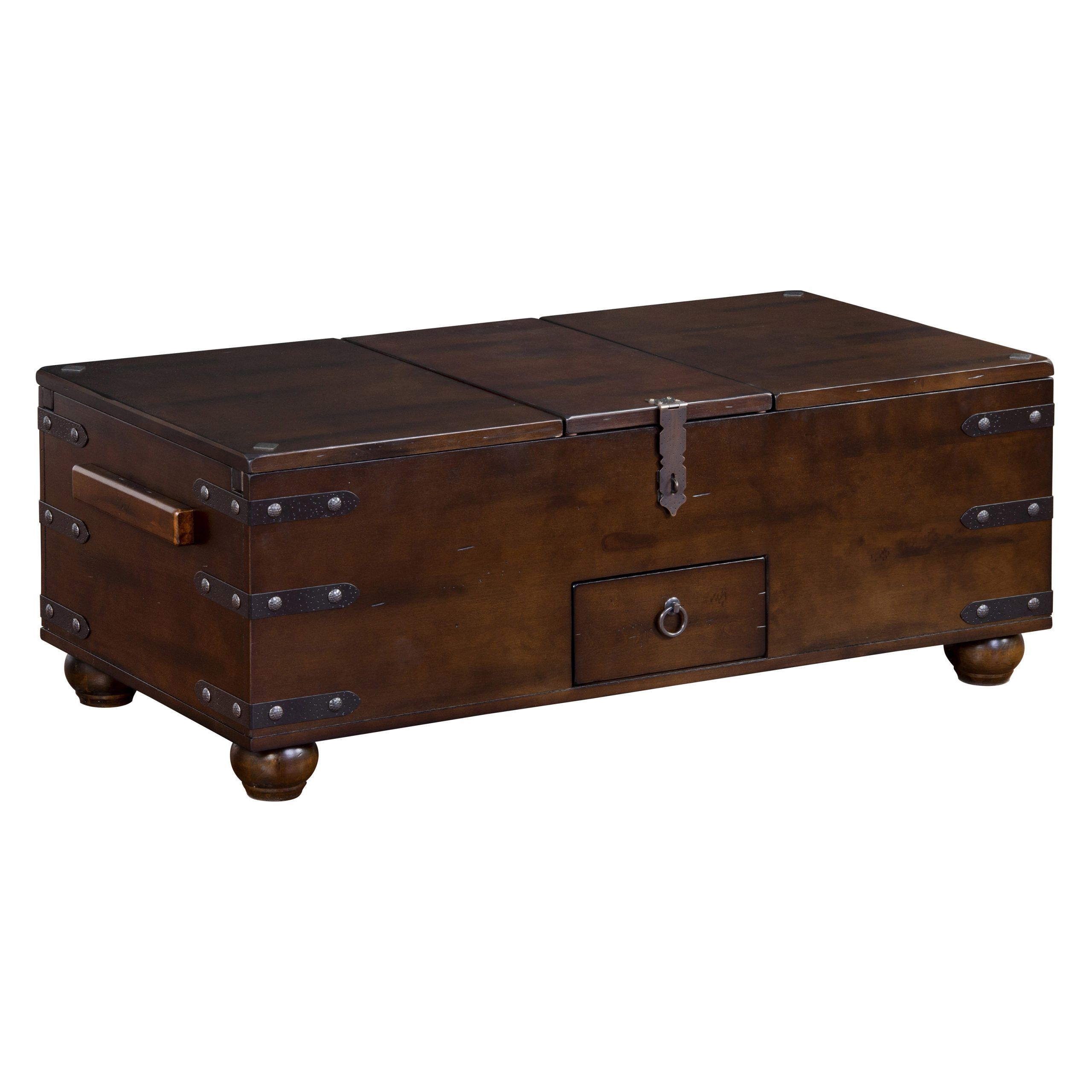 Sunny Designs Santa Fe Trunk Coffee Table – Coffee Tables Pertaining To Preferred Espresso Wood Trunk Cocktail Tables (View 13 of 20)