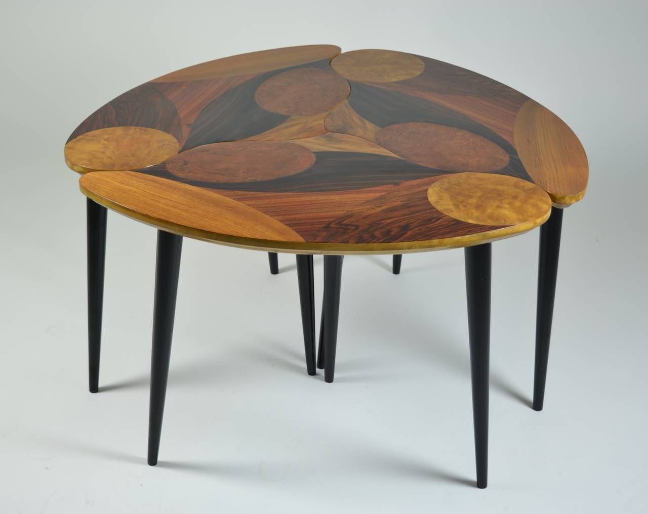 Swedish Modern Three Part Cocktail Table With Specimen Throughout Fashionable Modern Cocktail Tables (View 15 of 20)