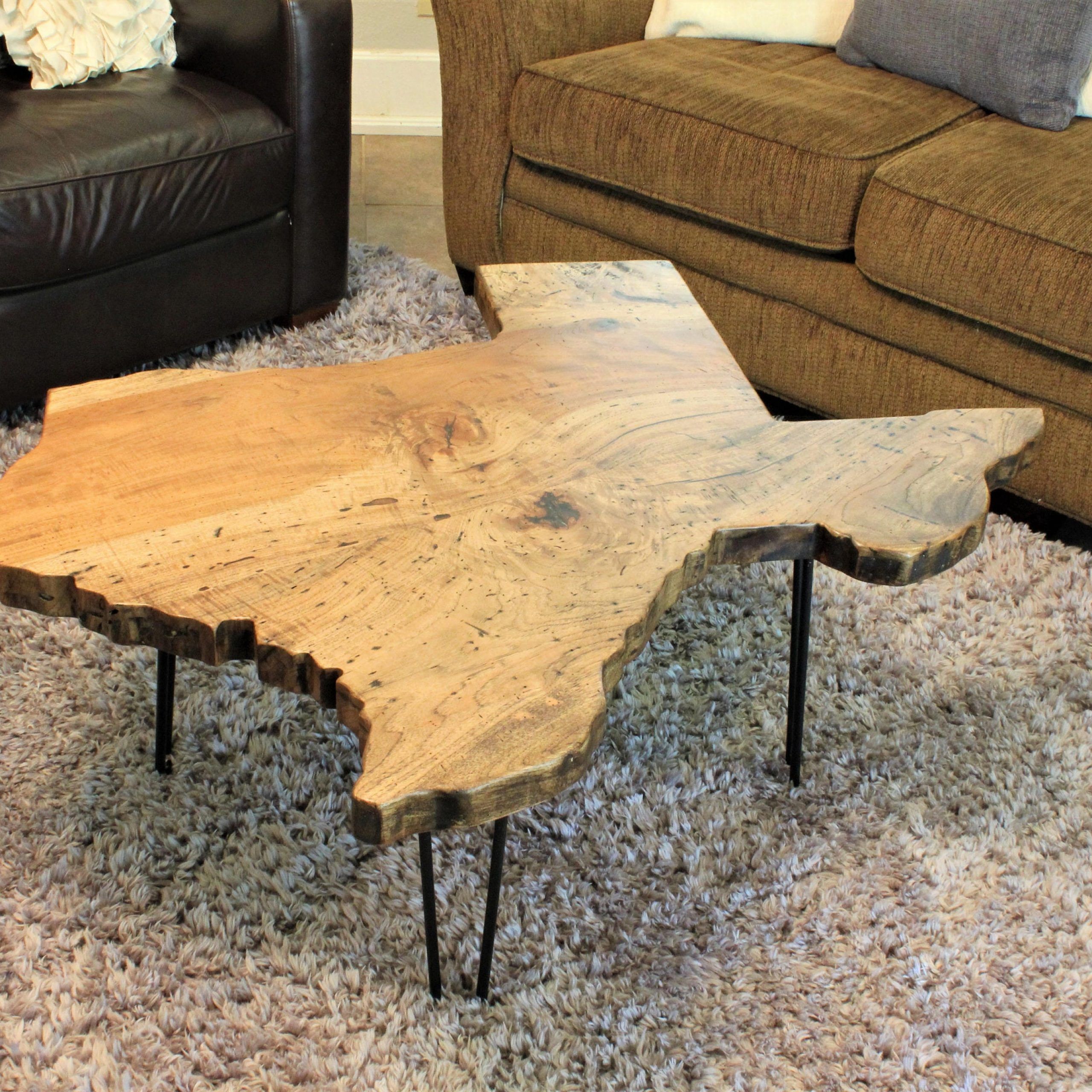 Texas State Pecan Coffee Table (Gallery 11 of 20)