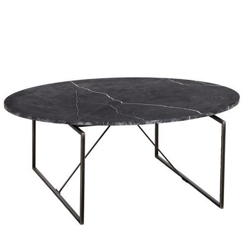 Thomas Bina Georgina Modern Classic Oval Black Marble Inside Well Known Oval Corn Straw Rope Coffee Tables (View 6 of 20)
