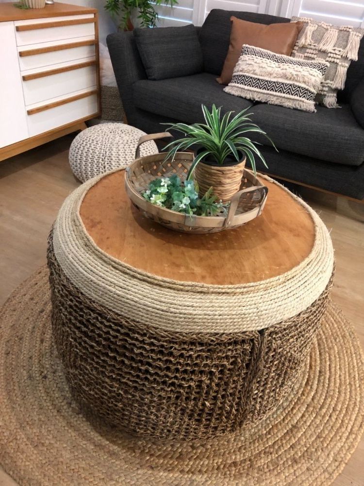 Tire Table In Fashionable Natural Seagrass Coffee Tables (Gallery 10 of 20)