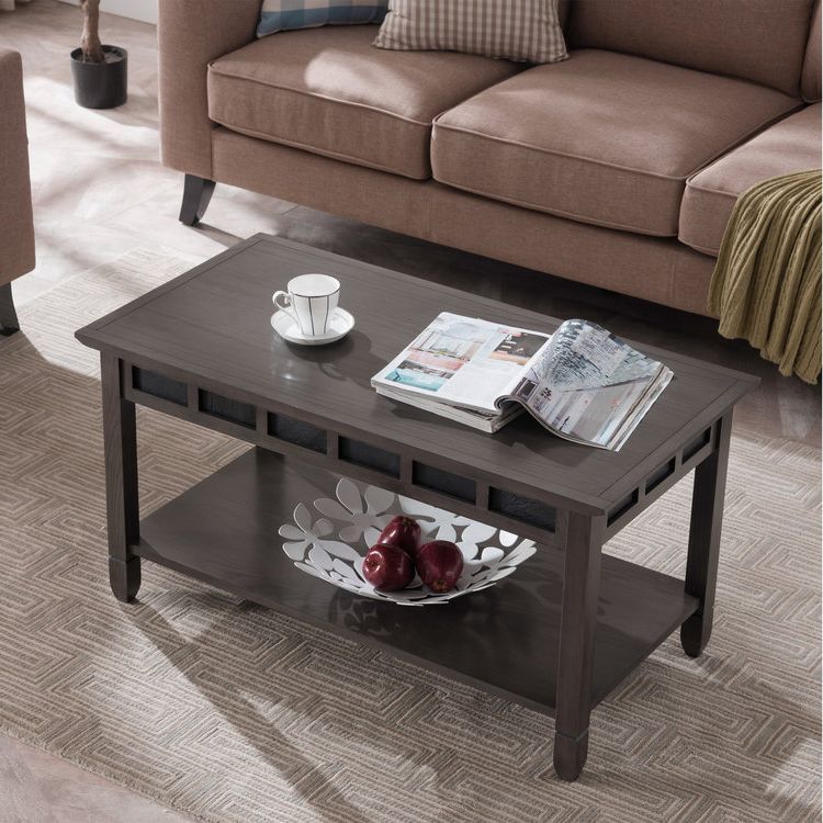 Trendy Black And Oak Brown Coffee Tables Regarding Smoke Grey Oak And Black Slate Coffee Table – Comfort (View 2 of 20)