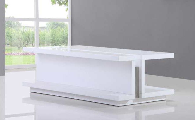 Trendy Gloss White Steel Coffee Tables Intended For High Gloss White Coffee Table Bm  (View 9 of 20)