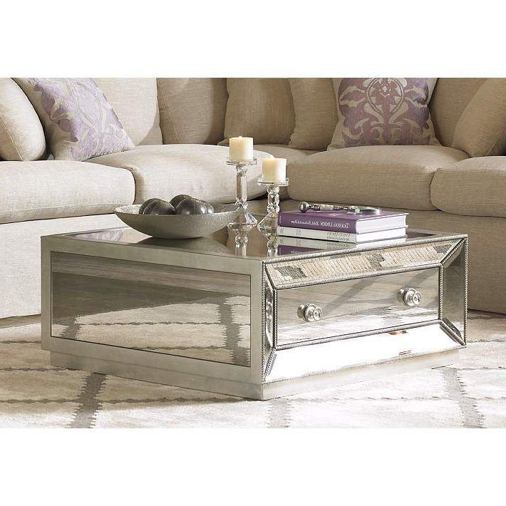 Trendy Mirrored Cocktail Tables With Regard To Murano 36" Wide Antique Mirror Cocktail Table – #2t (View 9 of 20)
