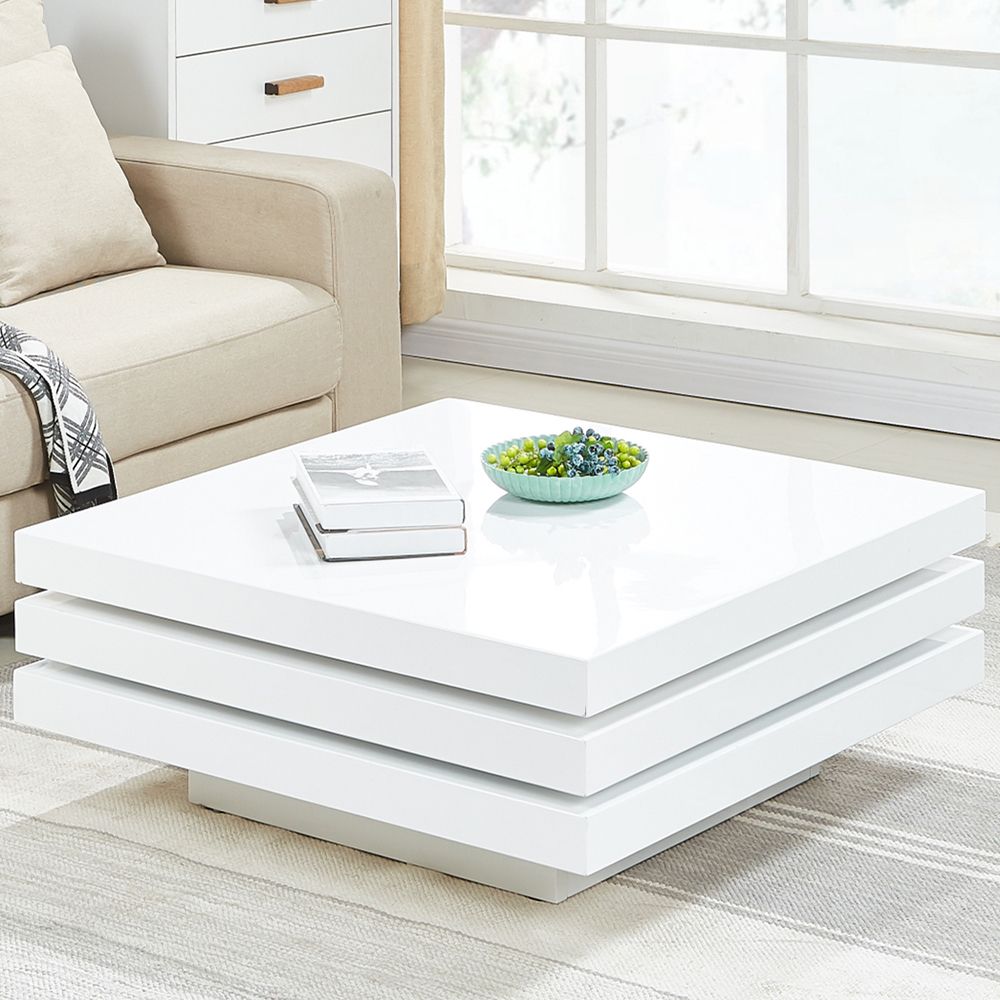 Trendy Square High Gloss Coffee Tables For Hot Selling Square Coffee Table In White High Gloss – Buy (View 7 of 20)