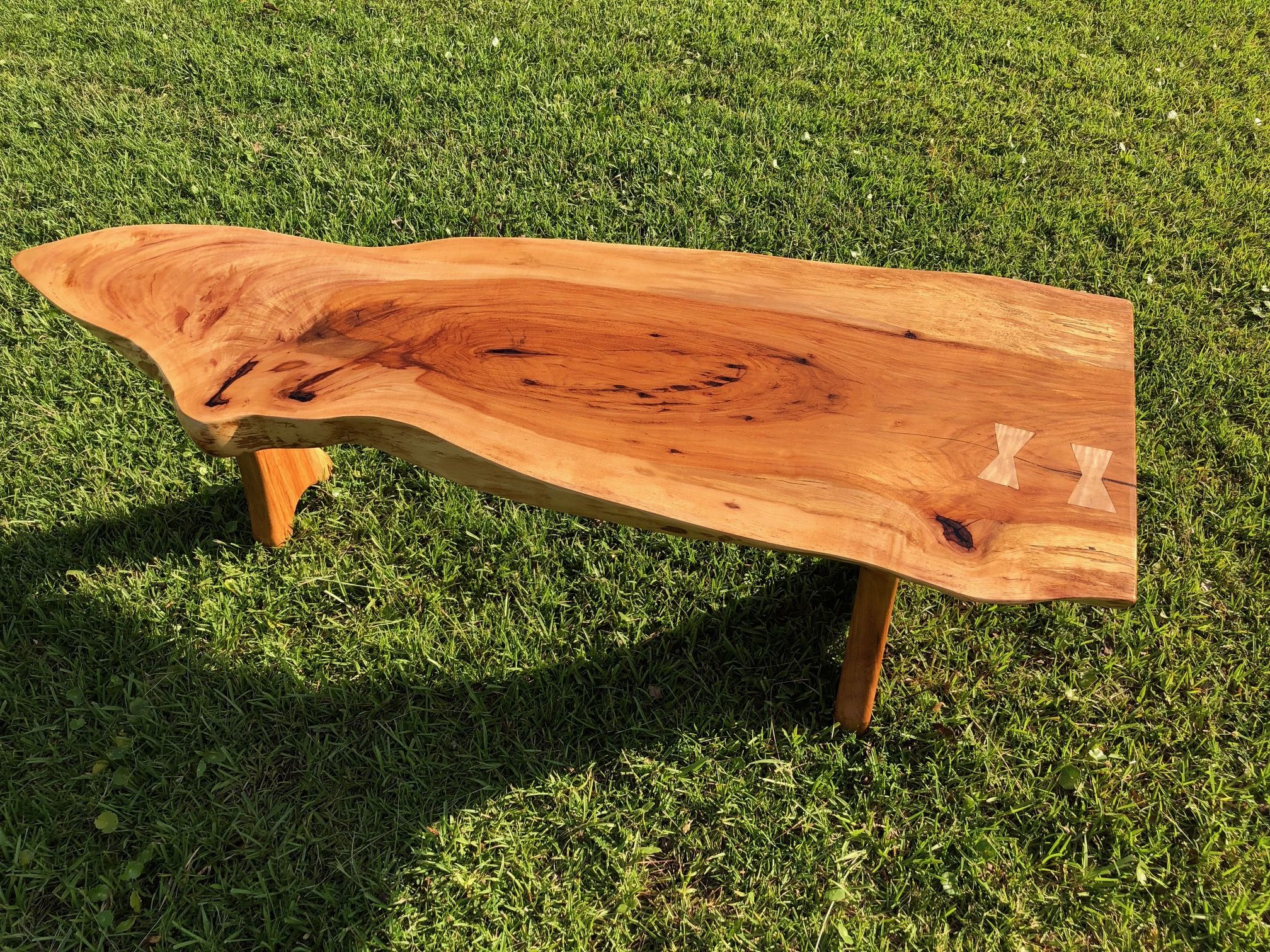 Trendy Warm Pecan Coffee Tables Within Pecan Slab Coffee Table, Custom Madeaugie's Woodcrafts (View 10 of 20)