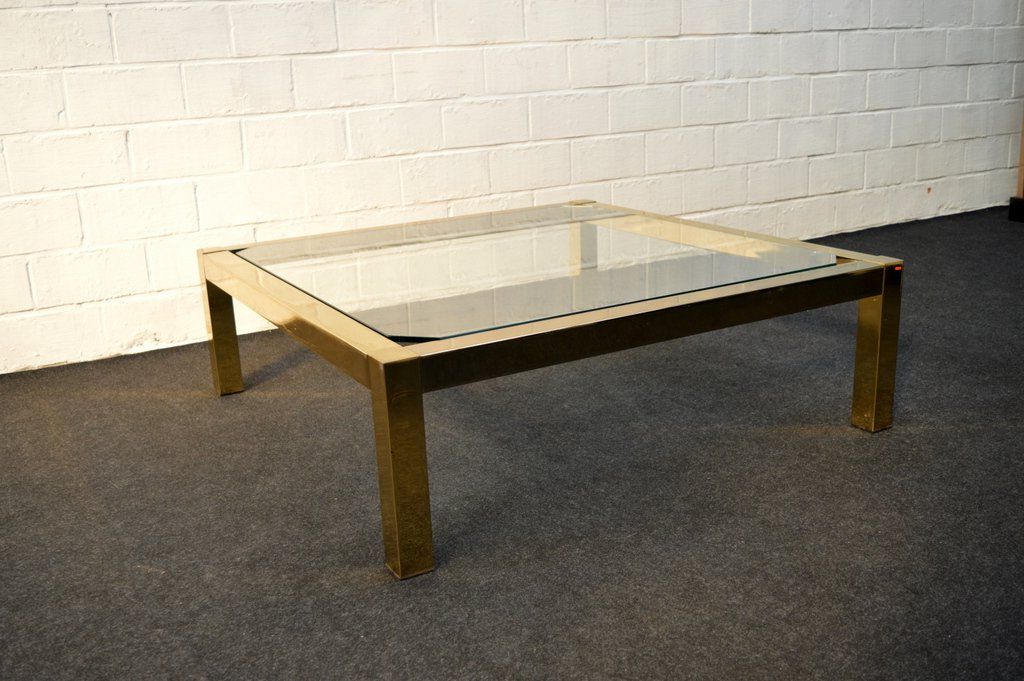 Vintage Gold Leaf Coffee Table From Belgochrom For Sale At Throughout Most Recent Antique Gold Aluminum Coffee Tables (View 18 of 20)