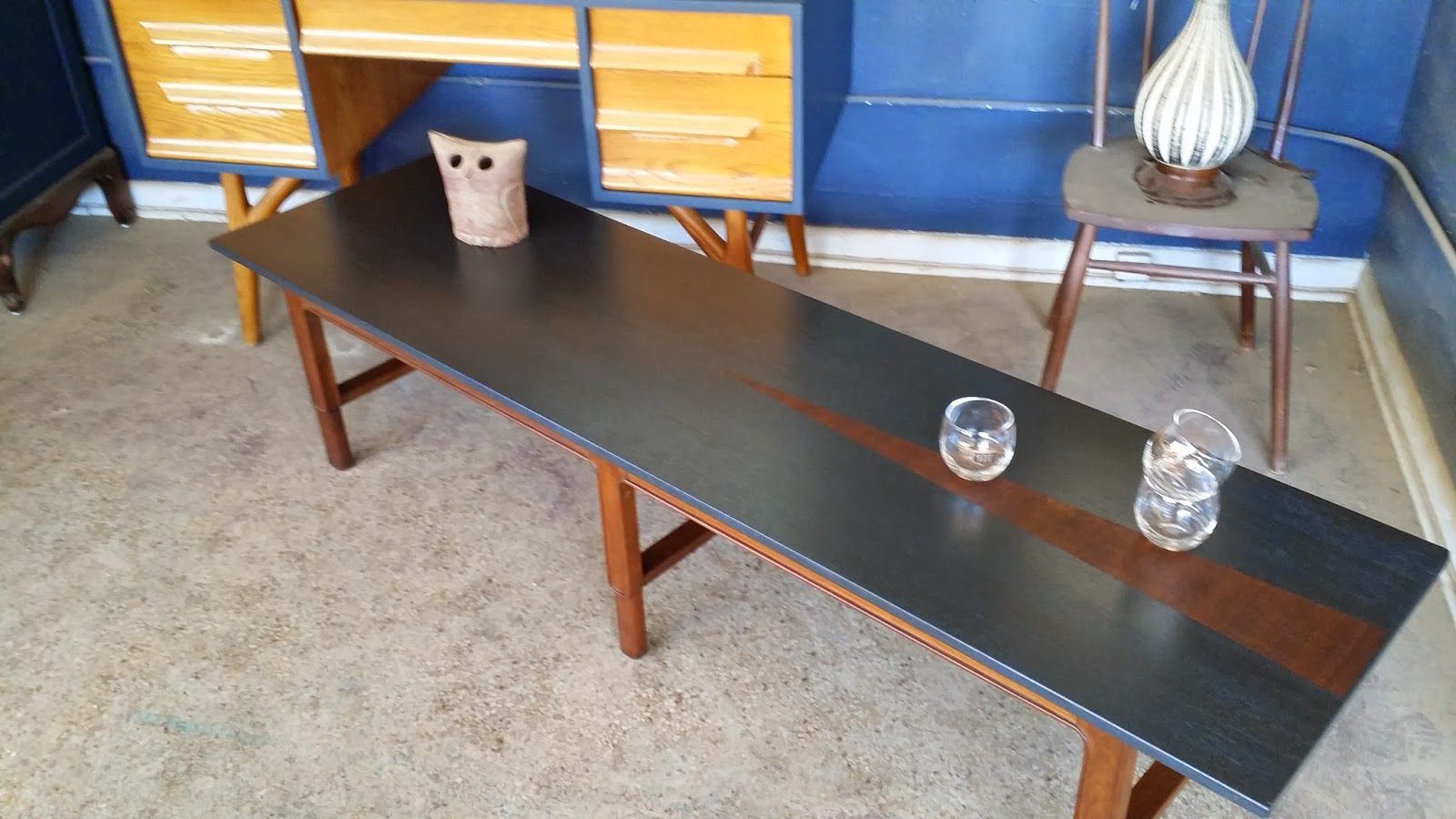 Vintage Ground: Mid Century Long Cocktail Table Within Well Known Antique Cocktail Tables (View 8 of 20)