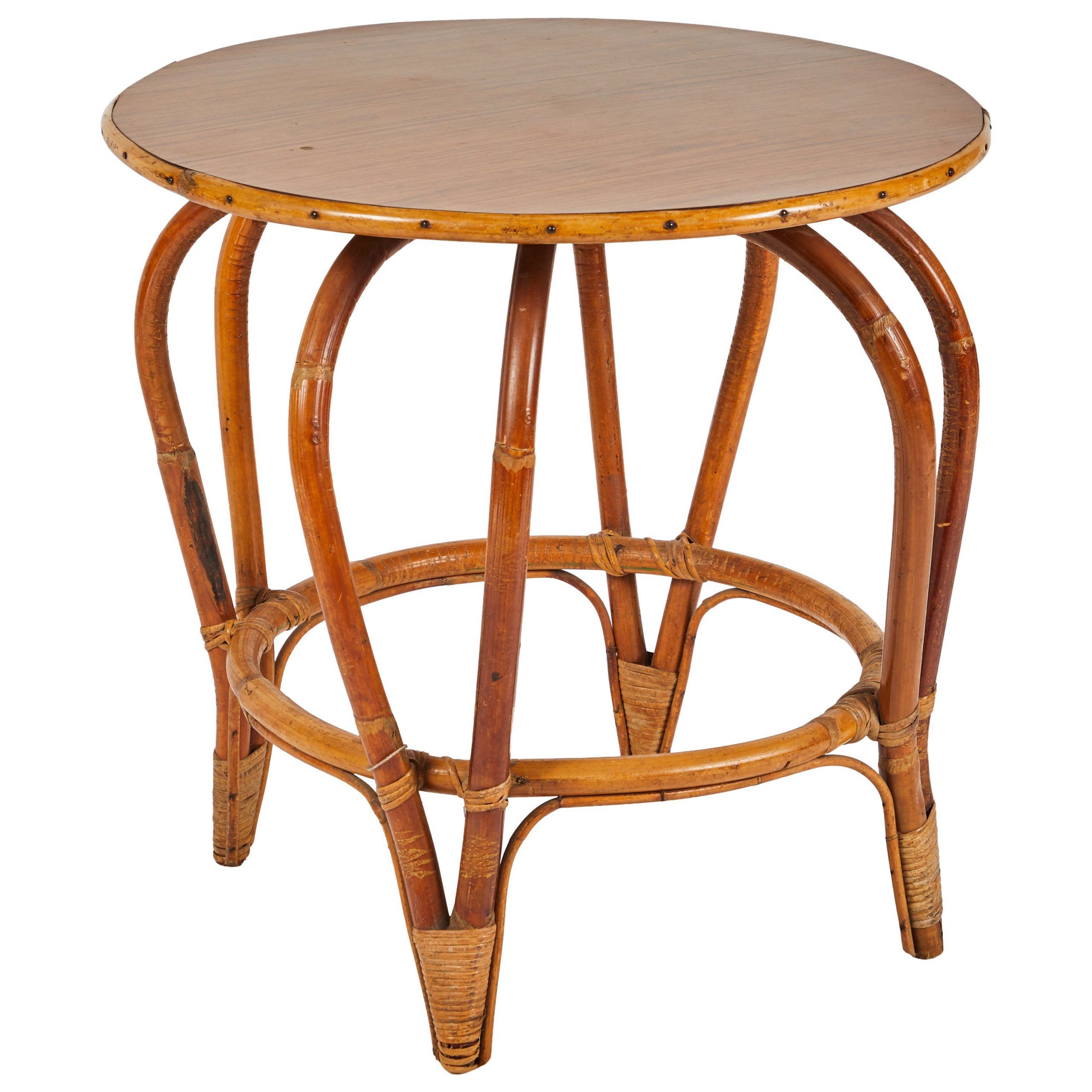 Vintage Round Rattan Drum Shape Coffee Or End Table With Regarding Most Up To Date Light Natural Drum Coffee Tables (View 16 of 20)