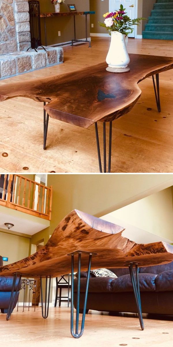 Walnut Slab – Coffee Tabletimbertucker Rustic With Well Known Rustic Walnut Wood Coffee Tables (Gallery 8 of 20)