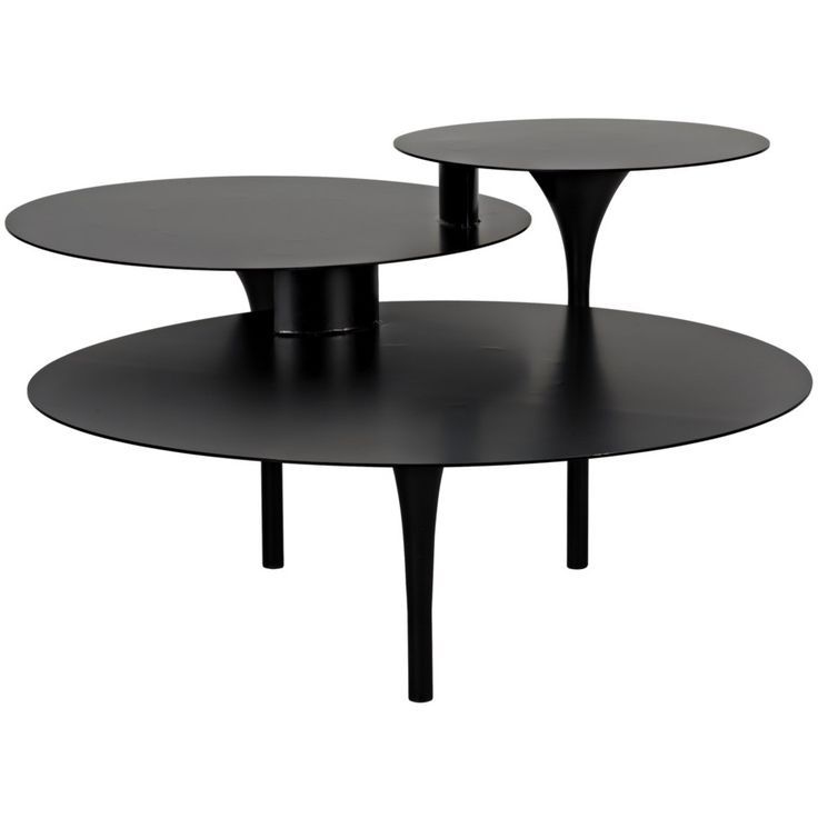 Well Known Black Metal Cocktail Tables Inside Shelter Coffee Table, Black Steel – Cocktail Tables (View 6 of 20)