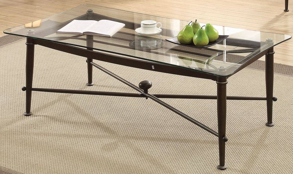 Well Known Bronze Metal Rectangular Coffee Tables For Antique Bronze Coffee Table, 720478, Coaster Furniture (View 8 of 20)