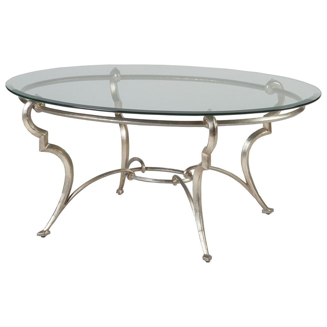 Well Known Glass And Gold Oval Coffee Tables Pertaining To Artistica Colette 2022 949c Transitional Oval Cocktail (Gallery 20 of 20)