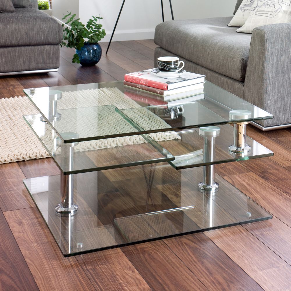 Well Known Glass And Pewter Coffee Tables With Regard To Dfs Glass Coffee Table For Modern Lifestyle (View 8 of 20)