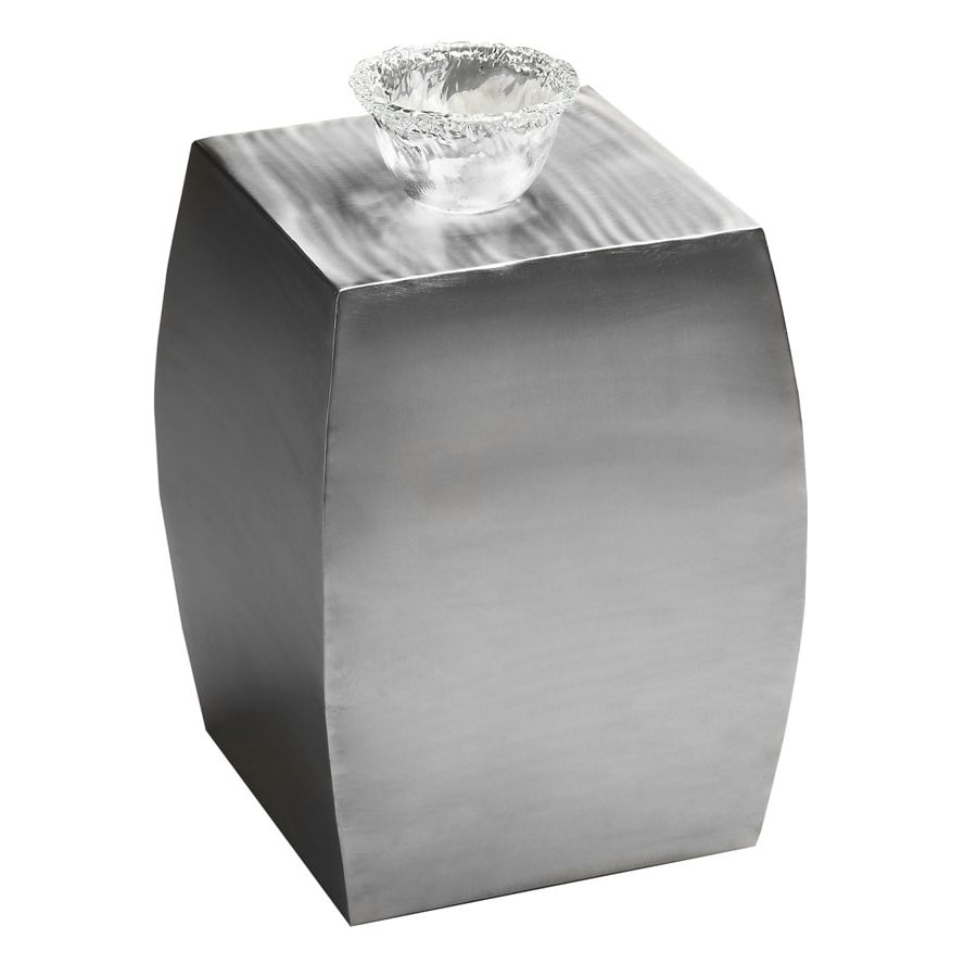 Well Known Square Modern Accent Tables Regarding Shop Butler Specialty Modern Expressions Stainless Steel (Gallery 19 of 20)