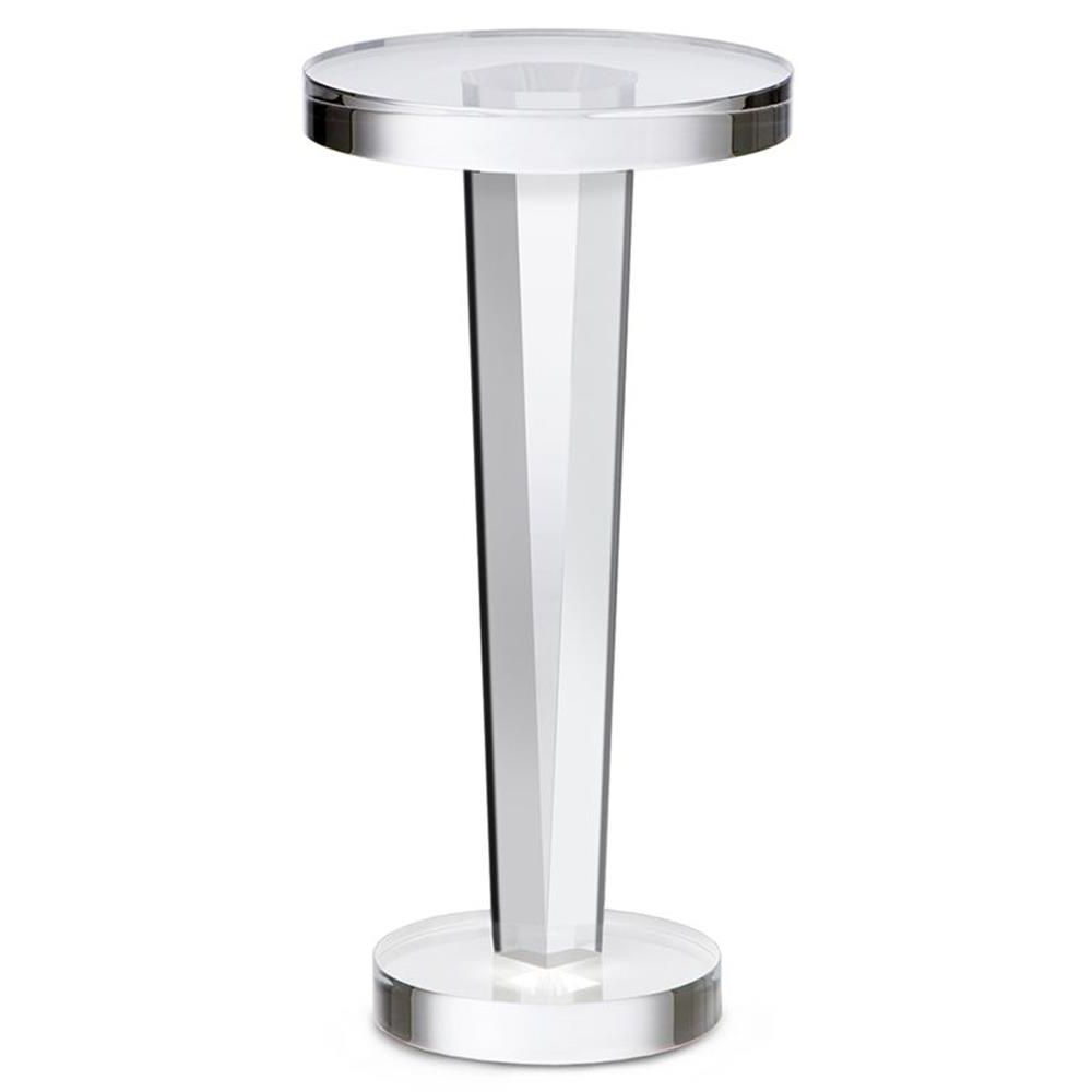 Well Liked Gold And Clear Acrylic Side Tables Regarding Interlude Liora Modern Classic Clear Acrylic Round Side (View 18 of 20)