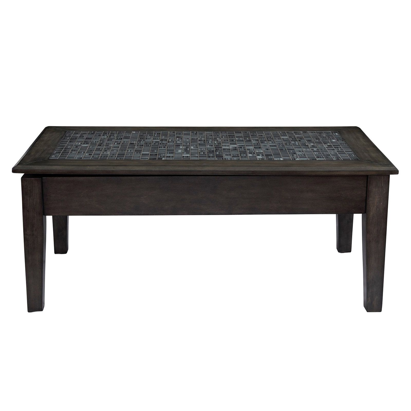 Well Liked Gray Wood Veneer Cocktail Tables Regarding Grey Mosaic Lift Top Cocktail Table Quantity:1 – Walmart (View 10 of 20)
