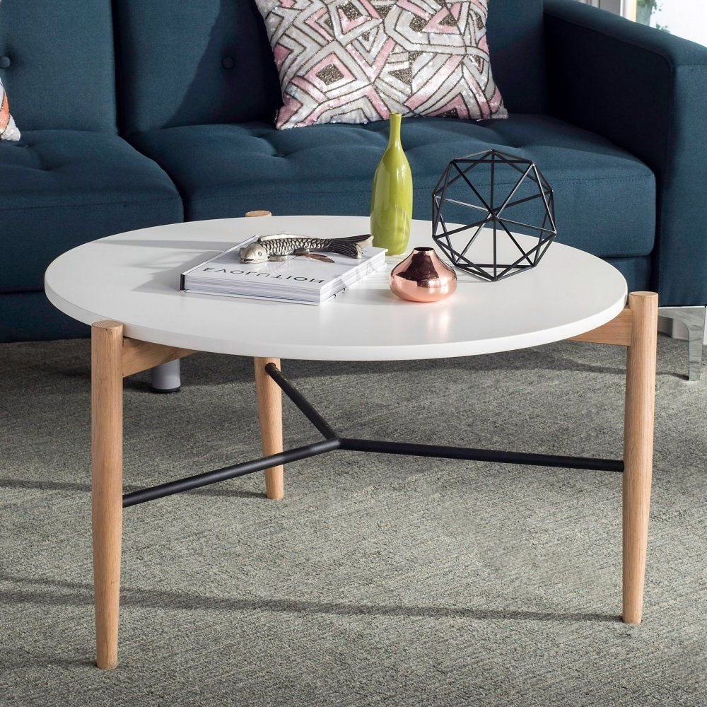 Well Liked Light Natural Drum Coffee Tables With Amazon: Safavieh Fox8204a Home Collection Thyme Coffee (Gallery 4 of 20)