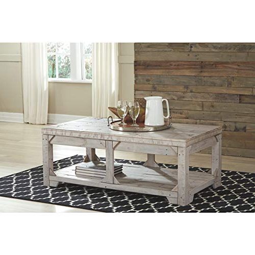 Well Liked Oceanside White Washed Coffee Tables For Fregine Coffee Table – Farmhouse – White Wash Sale Coffee (View 11 of 20)